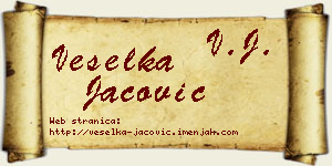 Veselka Jačović vizit kartica